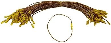 100 Pack Gold Christmas Ornament Precut String Hangers with Snap Fastener (Nomad Brand) - Image 2