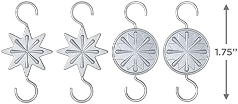 Hallmark Keepsake 2021, Miniature Star Metal Ornament Hooks, Pack of 4 - Image 3