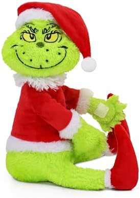 Green Furry Christmas Thief Tree Topper, Holiday Character Tree Hugger Decoration for Wine Bottle Curtain Christmas Tree Ginger Bread Home Decor (1 Pack) by TXDRRA
