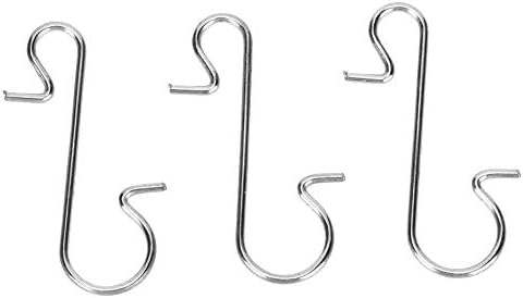 Aramox Christmas Tree Hook Metal S Shape Ornament Hooks 100pcs 1.2 X by Aramox