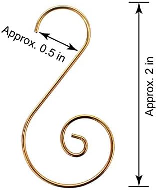 Christmas Ornaments Hooks Xmas Tree Hanger Great for Christmas Tree Decoration - 120 /Gold - Image 2