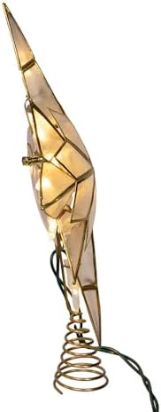 Kurt Adler 10 Lights LED Capiz Star Treetop - Image 2