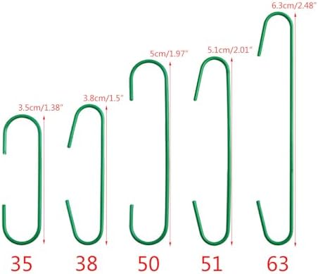 100pcs Christmas Ornament C Shaped Hooks XmasTree Ball Pendant Hanging Hook Holder for Home New Year Party Decoration Christmas Ornament Hooks - Image 3