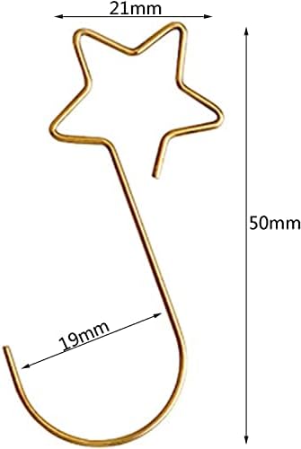 100 Pcs Metal Star-Shaped Hangers Christmas Ornament Hooks, Christmas Tree Hooks for Xmas Tree Hanging Decoration - Image 5