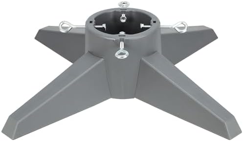 HarcoHome Christmas Tree Stand for Live Tree, Fits up to 8ft Real Tree, Sturdy Christmas Tree Holder with Spike for Real Tree, Xmas Tree Base Stand (Grey) by HarcoHome