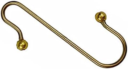 Ornament Hooks Hangers S-Shaped Metal Wire Ornament Hooks for Christmas Tree Decoration Hanging (Gold, 60), JH-00095G(60), 1.49 inch - Image 4