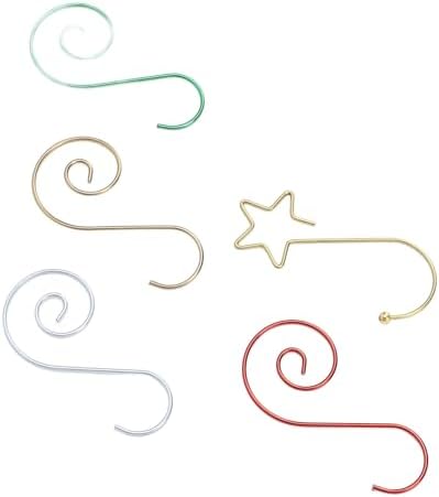 100 Pcs Xmas Hooks, Iron Wire Decorative S Shaped Hooks for Hanging Ornaments Lanterns Jewelry on Trees Wreaths (1) - Image 7
