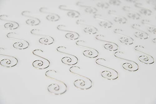 Christmas Tree Ornament S-Hooks, Elegant Party Decoration Hangers, Set of 50 - Image 6