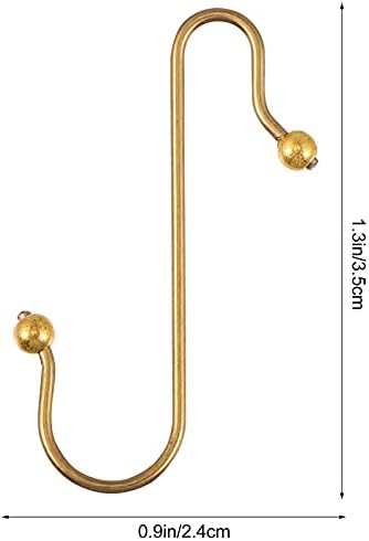 40pcs Hook up S Shaped Ornament Hangers Hook Christmas Hooks for Hanging S Shaped Decoration Hooks Mini Christmas Ornament Hangers Bauble Hooks String Lights Iron Ordinary - Image 2