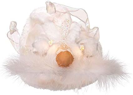 Kurt S. Adler 10-Inch UL 10-Light White Angel Treetop - Image 4