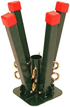 Goliath Welded Steel Artificial Christmas Tree Stand for Artificial Trees 4 to 8 Foot with a 1.25 inch Diameter Pole or Less (Max 8 Foot) - Image 3