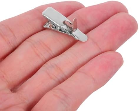Toyvian 100pcs Christmas Decor Clips for Flower Ornaments Silver Iron Alligator Clips with Firm Grip and Compact Design for Wreaths and DIY Crafts for Holiday Decorations - Image 4