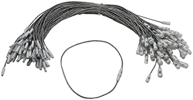 100 Pack Silver Metal Christmas Ornament Precut String Hangers with Snap Fastener (Nomad Brand) - Image 2