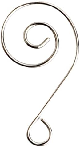 Amosfun 50pcs S Shape Hooks Multifunctional Swirl Hangers for Tree Decorations - Easter Day Egg Hangers Easter Day Party Supply by Amosfun