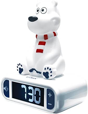 LEXiBOOK, Polar Bear Nightlight Alarm Clock, RL800PB - Image 2