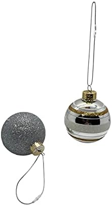 100 Pack Silver Metal Christmas Ornament Precut String Hangers with Snap Fastener (Nomad Brand) - Image 4