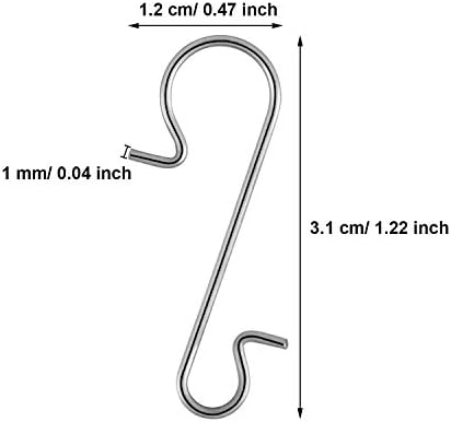 Tatuo 280 Pieces Christmas Ornament Hooks Ornament Hangers Xmas Metal Wire Hooks with Storage Box for Christmas Tree Decoration (Silver) - Image 2