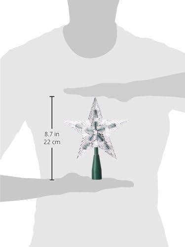Kurt Adler Star Treetop 10-Light Set, 7-Inch, Clear - Image 2