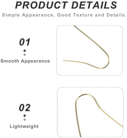 300pcs Christmas Decoration Hooks for Ornaments and Baubles, Mini Metal Wire S Hangers with Polished Golden Iron Finish, Tool-Free Installation and Scratch Prevention, - Image 3