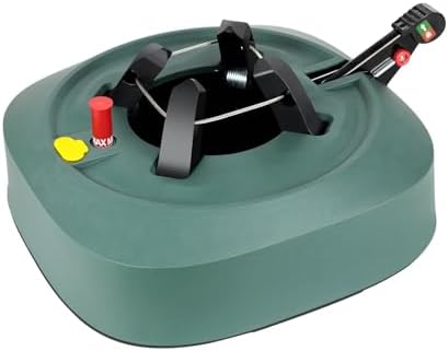 HarcoHome Christmas Tree Stand for Live Trees 4-7.5ft - Setup-Free Tree Base with Water Reservoir, Fast Clamp & Foot Pedal for Real Trees, Green by HarcoHome