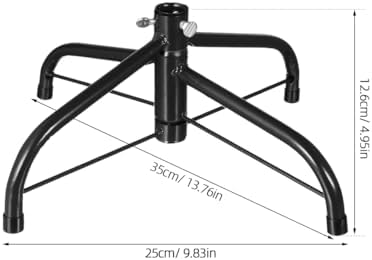 Operitacx Christmas Tree Stand, Replacement Christmas Tree Base Iron Christmas Tree Stands Xmas Tree Stand Base for Artificial Trees Fits Tree Trunks Up to 0.7 Inches - Image 5