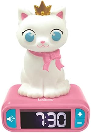LEXiBOOK, Kitten Nightlight Alarm Clock, RL800KT by Lexibook