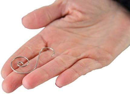 Christmas Tree Ornament S-Hooks, Elegant Party Decoration Hangers, Set of 50 - Image 5