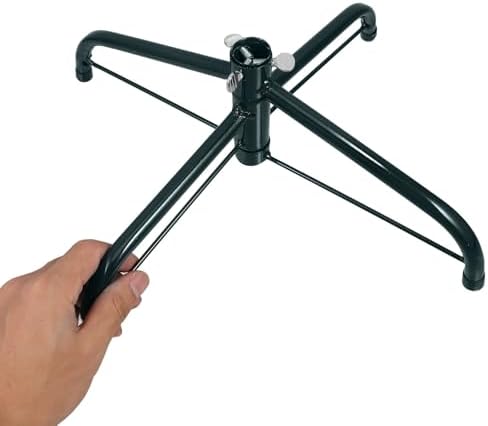NUOBESTY Christmas Tree Stand Folding Metal Iron Base for Artificial Tree with 0. 75 Inch Hole, Black 35cm - Image 7