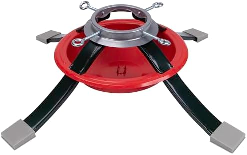 Northlight Live Christmas Tree Metal Stand - 27" - Red and Green - Image 2
