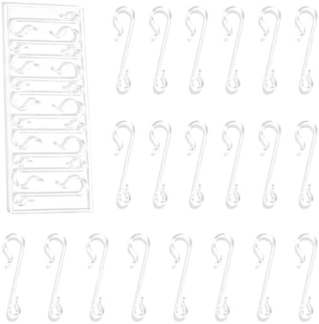 30Pcs Christmas Tree Ornaments Hooks,S Shaped Ornament Hooks,Plastic Christmas Ornament Hangers for Christmas Tree Decoration Party Supplies(Transparent) - Image 4