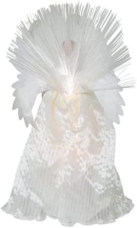 Kurt Adler 16-Inch Ivory/Clear Fiber Optic Angel Tree Topper - Image 3