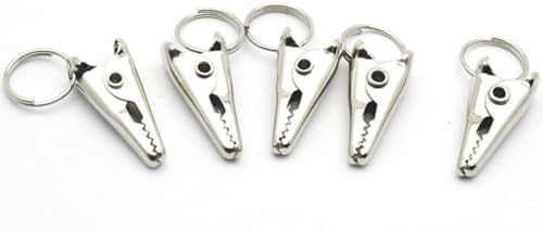 24 Pcs 20mm Metal Alligator Clips Christmas Ornament Clips Crocodile Clamps Christmas Beard Clips Christmas Baubles Hooks Xmas Balls Hangers - Image 2
