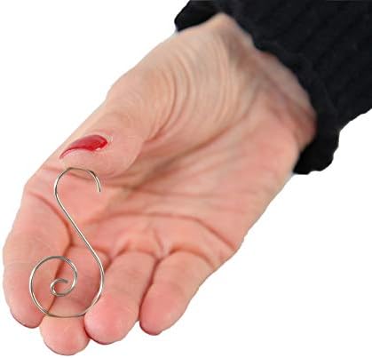 Christmas Tree Ornament S-Hooks, Elegant Party Decoration Hangers, Set of 50 - Image 3