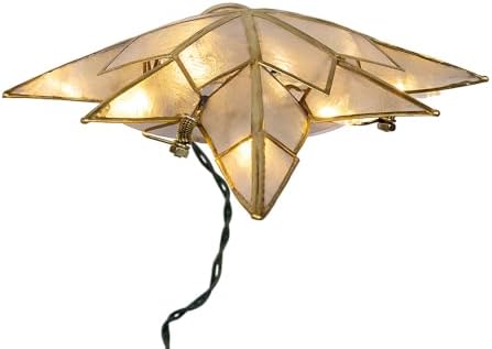 Kurt Adler 10 Lights LED Capiz Star Treetop - Image 4