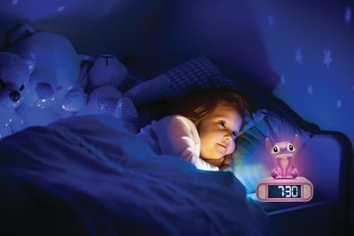 LEXiBOOK, Stitch Angel Nightlight Alarm Clock, RL800D1 - Image 4