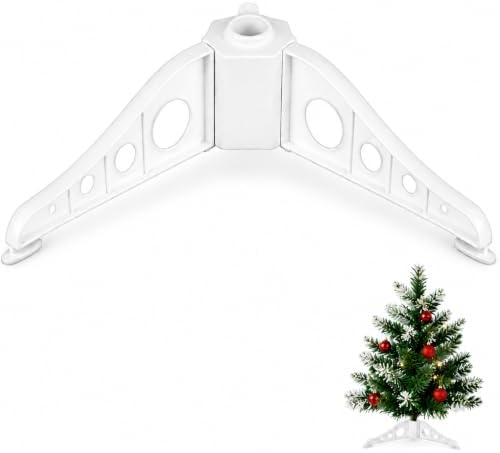 Artificial Christmas Tree Stand, Plastic Christmas Tree Legs Replacement, Small Folding Xmas Trees Stand Base Fits 0.3-0.6 Inch Tree Pole by Unknown