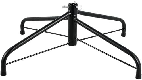 BESTYASH 45cm Christmas Tree Stand Christmas Decoration 4 Foot Artificial Tree Folding Metal Iron Holder Base Bracket (Blackish Green) by BESTYASH