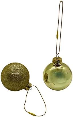 100 Pack Gold Christmas Ornament Precut String Hangers with Snap Fastener (Nomad Brand) - Image 4