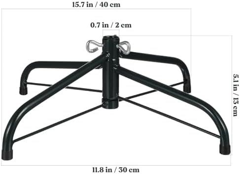 Christmas Tree Stands for Artificial Trees: Small Christmas Tree Base Replacement Iron Christmas Tree Metal Stand for Christmas Tree (15.7 x 15.7 x 4.9 inch) - Image 3