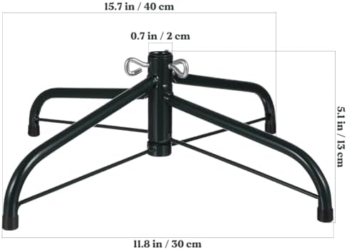 Operitacx Christmas Tree Stand, Replacement Christmas Tree Base Iron Christmas Tree Stands Xmas Tree Stand Base for Artificial Trees Fits Tree Trunks Up to 0.7 Inches - Image 5
