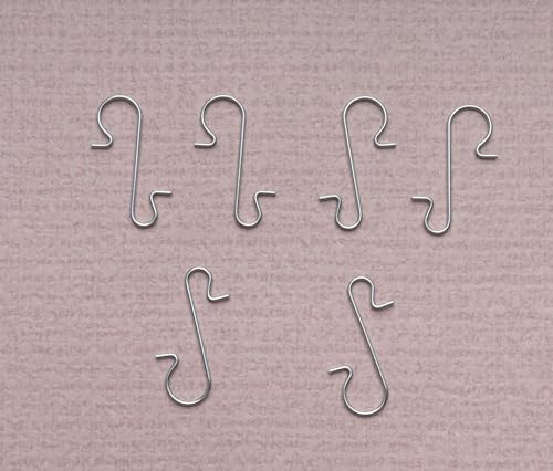 sowaka 50 Pcs Christmas Ornament Hooks Small Metal Wire 3 x 1 cm S Shape Hangers for Christmas Tree Decorations Crafting Supplies (Silver) - Image 4