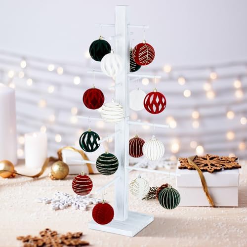 32 Inch Christmas Ornament Display Tree Centerpieces for Tables Ornament Tree Stand Holder Tabletop Artificial Tree for Wedding Anniversary Birthday Farmhouse Party Home Decor by Unknown