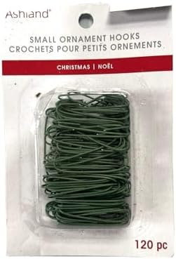 Ashland Two Christmas Holiday Green Ornament Hooks Small 120 Pc by Ashland