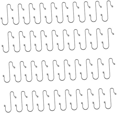 LABRIMP 40pcs Xmas Hanging Hooks Bead Design Multi-Functional Metal Hooks for Christmas Decorations Punch Installation for Baubles and Ornaments Material by LABRIMP