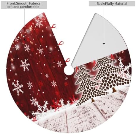 Christmas Tree Skirt Christmas Xmas Tree Snowflake 48 Inch for Xmas New Year Nightmare Before Christmas Decorations Lobby Home - Image 2