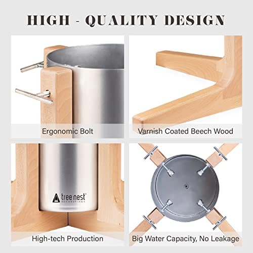 Tree Nest Christmas Tree Stand Base for 10ft Real Tree Sliver Christmas Tree Holder Stable for Xmas Decoration Rustic (Silver,Large) - Image 4