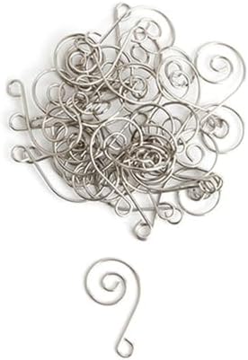 Amosfun 50pcs S Shape Hooks Multifunctional Swirl Hangers for Tree Decorations - Easter Day Egg Hangers Easter Day Party Supply - Image 3