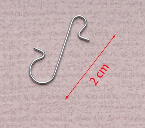 sowaka 50 Pcs Christmas Ornament Hooks Small Metal Wire 3 x 1 cm S Shape Hangers for Christmas Tree Decorations Crafting Supplies (Silver) - Image 2
