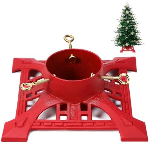 Huwena Christmas Tree Stands, Red, 11.42''x11.42''x3.74'', Cute by Huwena