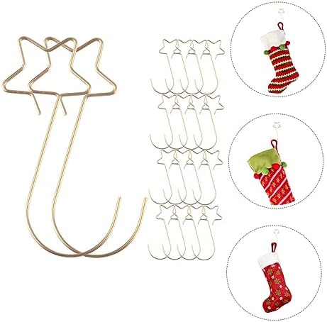 100pcs Flexible Christmas Ornament Hooks Star-Shaped Hangers for Baubles Wreaths and Stockings for Holiday Decoration and Everyday Use - Image 2